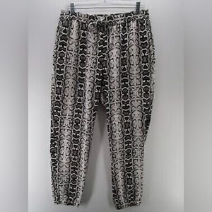 Express high rise leopard joggers